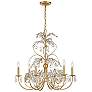 4_Crystorama Sadie 29" Wide Antique Gold 6-Light Chandelier more views