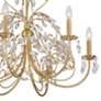 6_Crystorama Sadie 29" Wide Antique Gold 6-Light Chandelier more views
