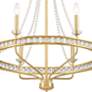 5_Crystorama Seville 28" Wide Aged Brass 6-Light Chandelier more views