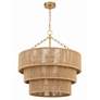 2_Crystorama Shyla 24" Wide Soft Gold 10-Light Drum Chandelier