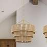 1_Crystorama Shyla 24" Wide Soft Gold 10-Light Drum Chandelier