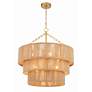 3_Crystorama Shyla 24" Wide Soft Gold 10-Light Drum Chandelier more views