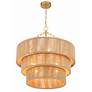 5_Crystorama Shyla 24" Wide Soft Gold 10-Light Drum Chandelier more views
