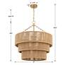 7_Crystorama Shyla 24" Wide Soft Gold 10-Light Drum Chandelier more views