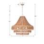 7_Crystorama Silas 30" Wide 8-Light Modern Jute Wood Bead Chandelier more views