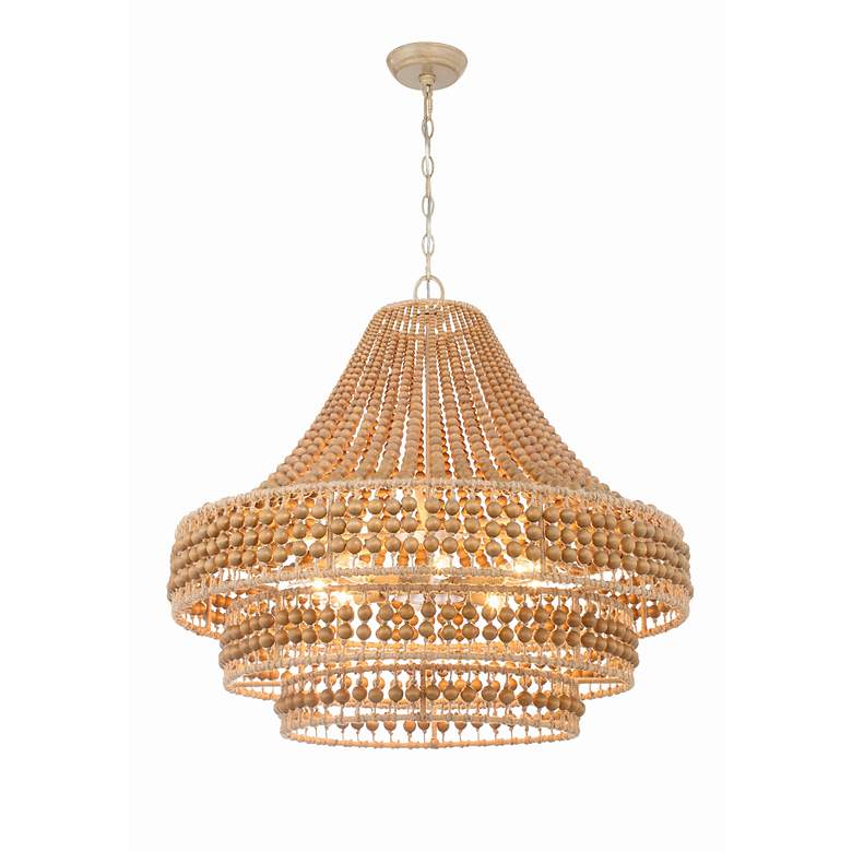 Image 4 Crystorama Silas 30"W Burnished Silver 8-Light Chandelier more views