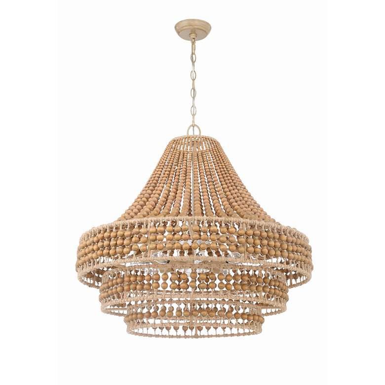 Image 5 Crystorama Silas 30"W Burnished Silver 8-Light Chandelier more views
