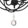 2_Crystorama Solaris 12 1/2" Wide Black 3-Light Chandelier more views