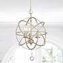7_Crystorama Solaris 12" Wide 3-Light Modern Orb Pendant Light more views