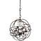 Crystorama Solaris 17"W English Bronze 4-Light Chandelier