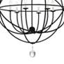 5_Crystorama Solaris 22 1/2" Wide Black 6-Light Chandelier more views