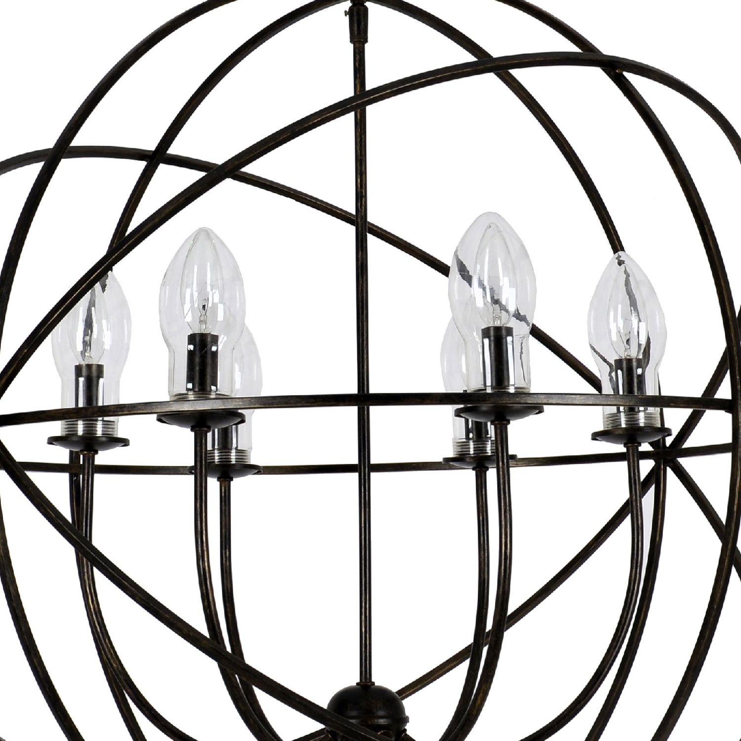 Image 3 Crystorama Solaris 28.5'' English Bronze Outdoor Chandelier more views
