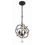 5_Crystorama Solaris English Bronze 12" Wide Pendant Light more views