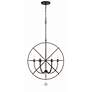3_Crystorama Solaris English Bronze 28" Wide Pendant Light more views