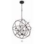 5_Crystorama Solaris English Bronze 28" Wide Pendant Light more views