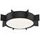 Crystorama Solas 17 3/4" Wide Black Forged Ceiling Light