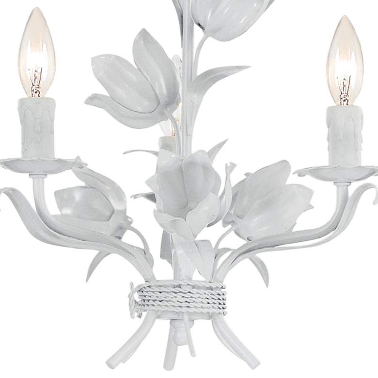 Image 2 Crystorama Southport 14" Wide Wet White 3-Light Chandelier more views
