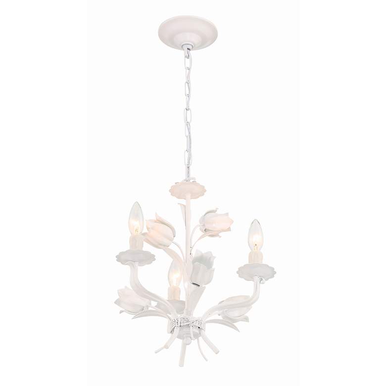 Image 2 Crystorama Southport 14" Wide Wet White 3-Light Chandelier more views