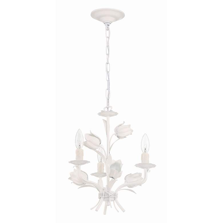 Image 3 Crystorama Southport 14" Wide Wet White 3-Light Chandelier more views