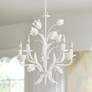 1_Crystorama Southport 20" 5-Light Candelabra White Flower Chandelier