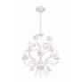 5_Crystorama Southport 20" 5-Light Candelabra White Flower Chandelier more views