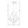 7_Crystorama Southport 20" 5-Light Candelabra White Flower Chandelier more views