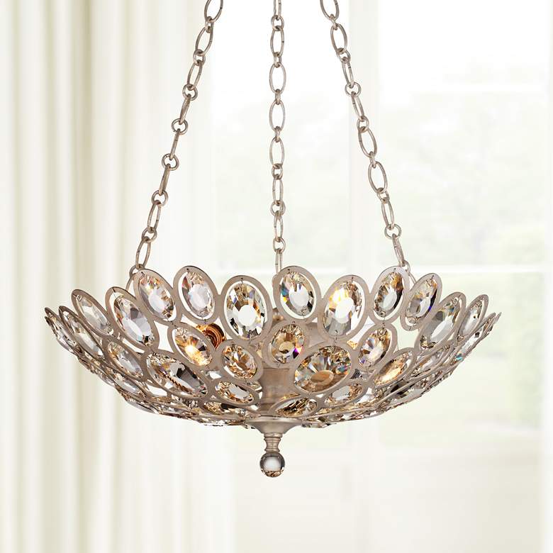 Image 1 Crystorama Sterling 20" Wide Twilight 3-Light Chandelier