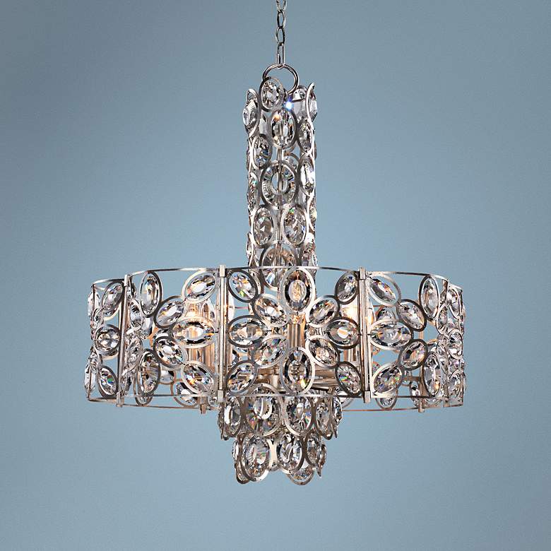Image 1 Crystorama Sterling 24 inch Wide Twilight 8-Light Chandelier