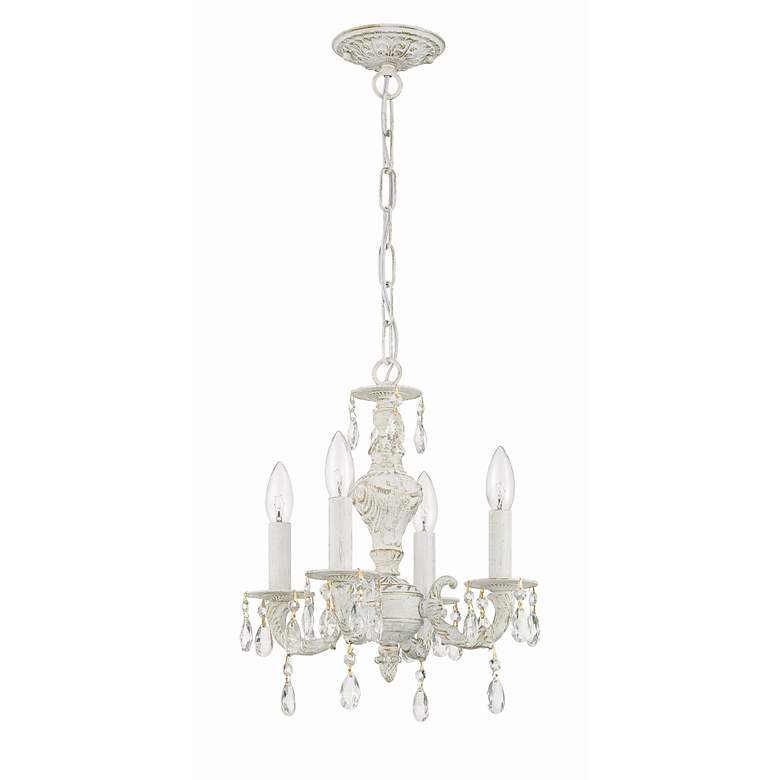 Image 3 Crystorama Sutton 15" Vintage White Traditional Crystal Chandelier more views