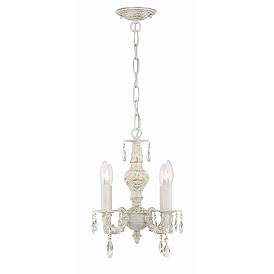 Image5 of Crystorama Sutton 15" Vintage White Traditional Crystal Chandelier more views
