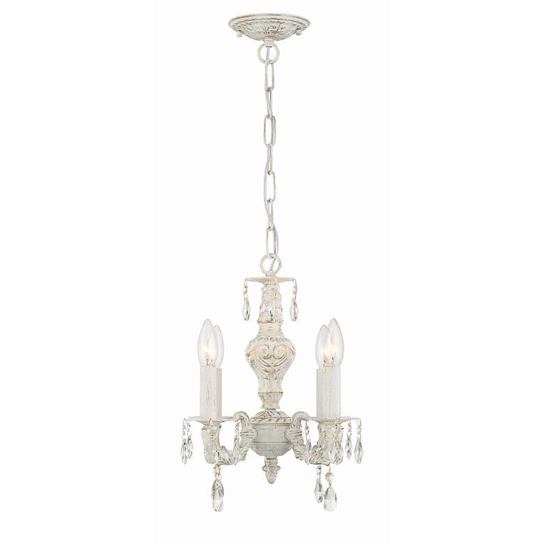 Image 5 Crystorama Sutton 15" Vintage White Traditional Crystal Chandelier more views