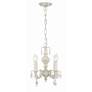 5_Crystorama Sutton 15" Vintage White Traditional Crystal Chandelier more views