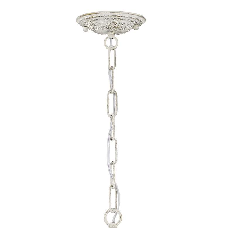 Image 6 Crystorama Sutton Antique White 28" Wide Chandelier more views