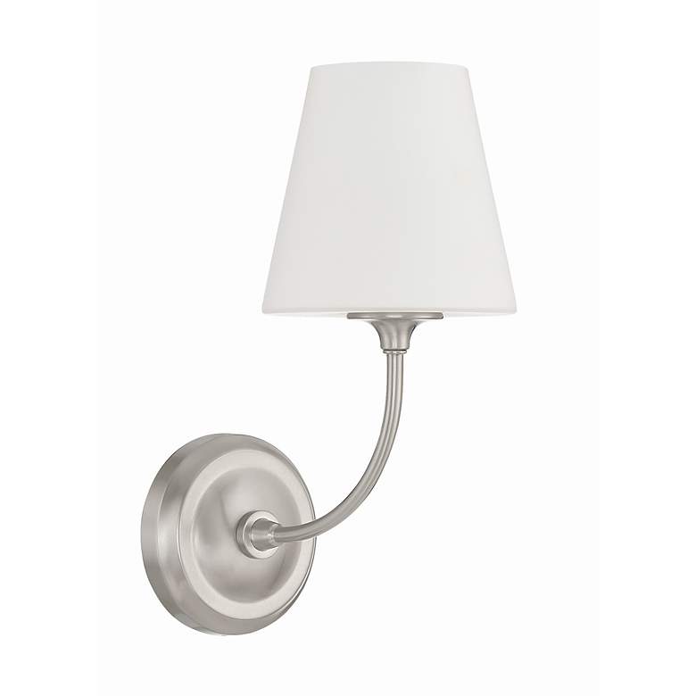Image 5 Crystorama Sylvan 13 1/4" High Brushed Nickel Wall Sconce more views