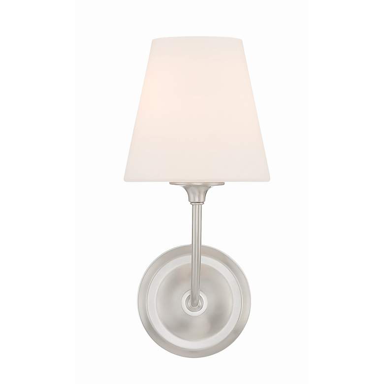 Image 7 Crystorama Sylvan 13 1/4" High Brushed Nickel Wall Sconce more views