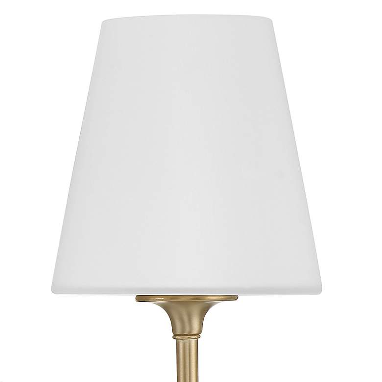 Image 7 Crystorama Sylvan 13 3/4" Vibrant Gold White Glass Shade Wall Sconce more views