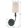 6_Crystorama Sylvan 15 3/4" High Dark Bronze Wall Sconce more views