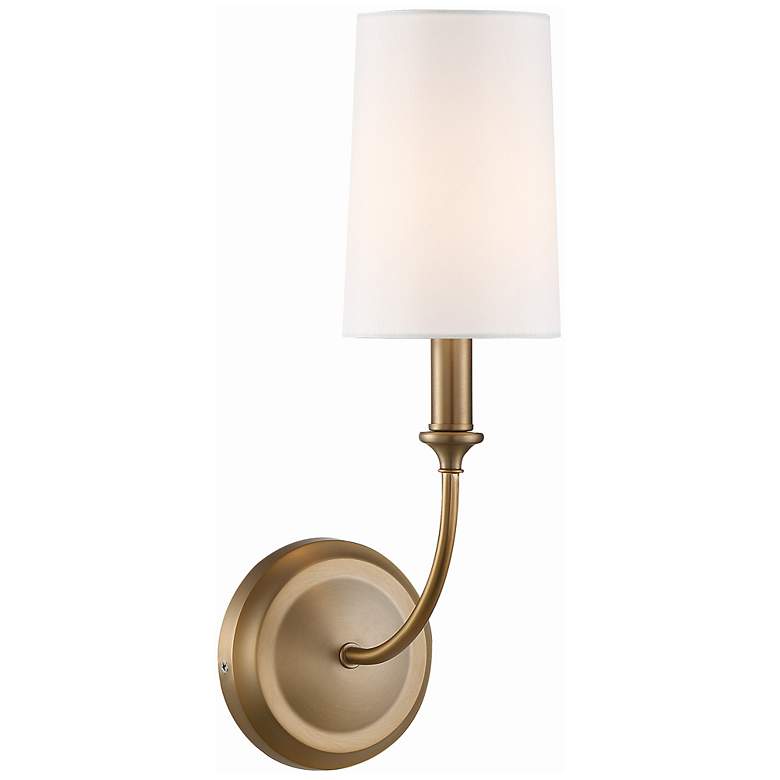 Image 2 Crystorama Sylvan 15 3/4" High Vibrant Gold Wall Sconce