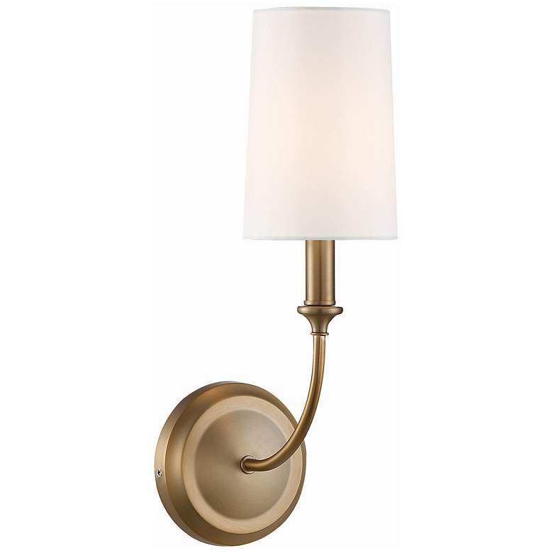 Image 1 Crystorama Sylvan 15 3/4 inch High Vibrant Gold Wall Sconce