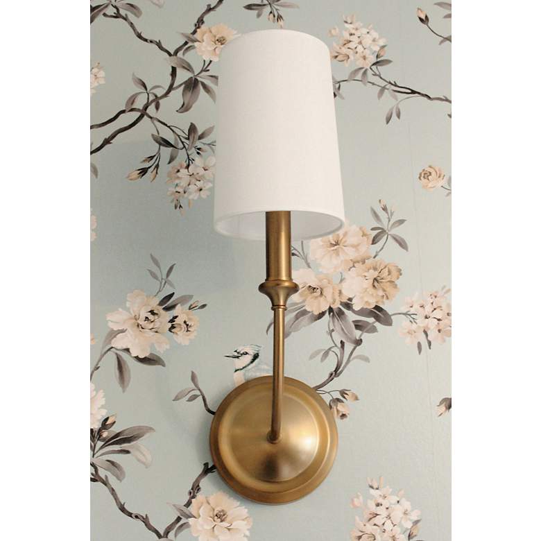 Image 1 Crystorama Sylvan 15 3/4" High Vibrant Gold Wall Sconce