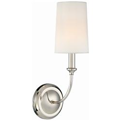 Crystorama Sylvan 15 3/4"H Polished Nickel Wall Sconce