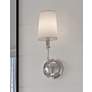 1_Crystorama Sylvan 15 3/4"H Polished Nickel Wall Sconce