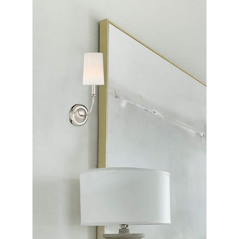 Image 7 Crystorama Sylvan 15 3/4"H Polished Nickel Wall Sconce more views