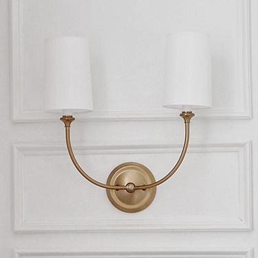 Crystorama Sylvan 16" High Vibrant Gold 2-Light Wall Sconce