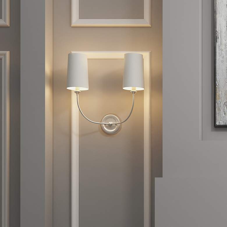 Image 7 Crystorama Sylvan 16" High Polished Nickel 2-Light Sconce more views