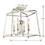 4_Crystorama Sylvan 16" Wide Polished Nickel 4-Light Ceiling Light more views