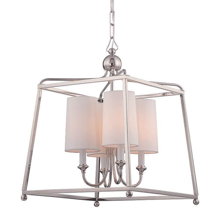 Image 4 Crystorama Sylvan 16"W Polished Nickel 4-Light Chandelier more views