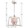 7_Crystorama Sylvan 16"W Polished Nickel 4-Light Chandelier more views