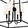 5_Crystorama Sylvan 21 1/2"W Black Forged 4-Light Chandelier more views