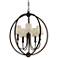 Crystorama Sylvan 22 1/2"W Dark Bronze 5-Light Chandelier